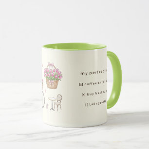 Coquette Paris Daily Checklist Custom Mug - Green