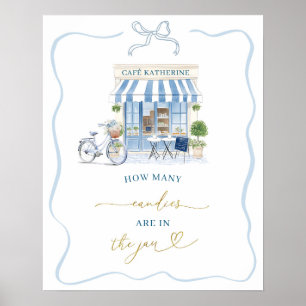 Coquette Parisian cafe  Card and Gifts Poster