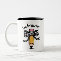 Coquette Pencil Bow Kindergarten Teacher School