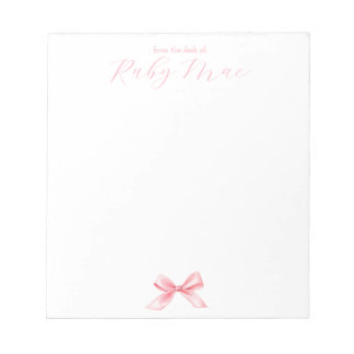Coquette Personalized Notepad