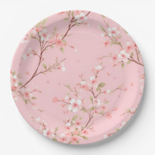Coquette Pink Birthday Paper Plate