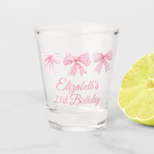 Coquette Pink Bow 21st Birthday
