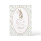 Coquette Pink Bow Bunny Rabbit Girl 1st Birthday