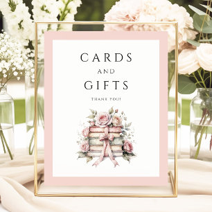Coquette Pink Bow Cards And Gifts Poster
