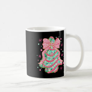 Coquette Pink Bow Christmas Tree Cake Preppy Chris Coffee Mug