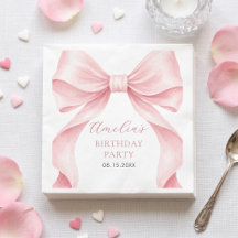 Coquette Pink Bow Girl Birthday Party