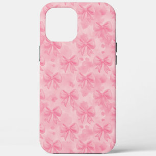 Coquette Pink Bows iPhone 12 Pro Max Case