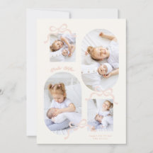 coquette pink bows collage 4 photo Girl baby