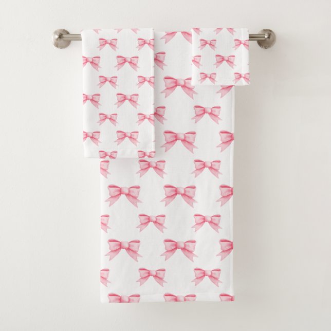 Coquette Pink Bows Ribbons Motif sans couture (En situation)