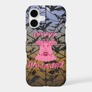 Coquette Pink Ghost Happy Halloween Digital Art