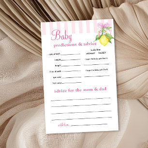 Coquette Pink Lemons Predictions and Advice Flyer