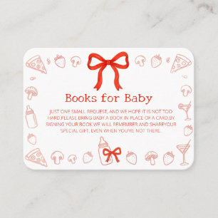 Coquette Pizza Books for Baby Card