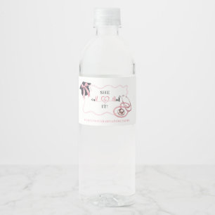 Coquette rose Diplôme Infirmière Étiquette de bout