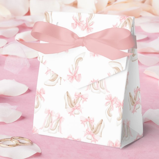 Coquette Shoes Pattern  Favor Box (Wedding)