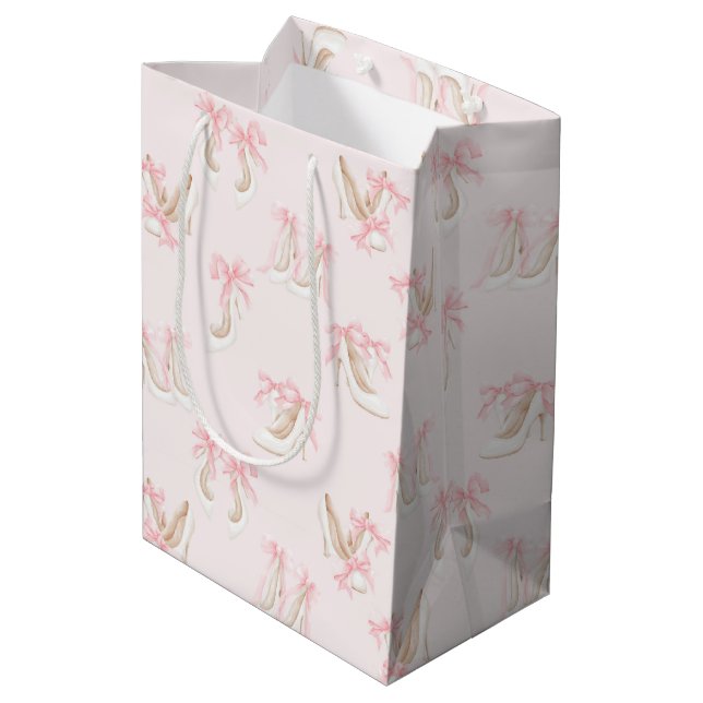 Coquette Shoes Pattern  Medium Gift Bag (Back Angled)