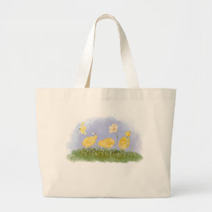 Coquette Spring Chicks and Daisies Tote Bag