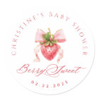 Coquette Strawberry Baby Shower