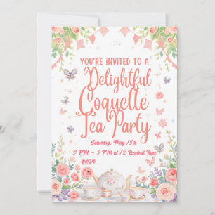 Coquette Tea Party Invitation