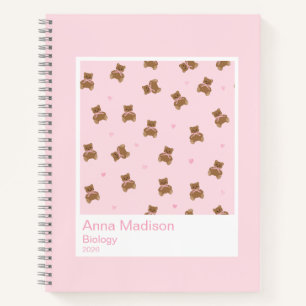 Coquette Teddy Bears Aesthetic Notebook
