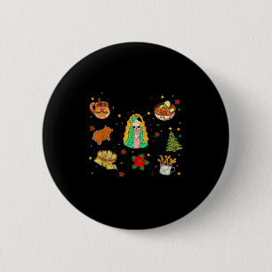 Coquette Tis The Season Mexican Christmas Spanish 2 Inch Round Button