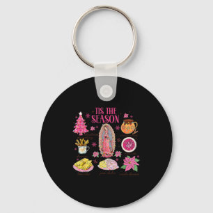 Coquette Tis The Season Mexican Christmas Spanish Keychain