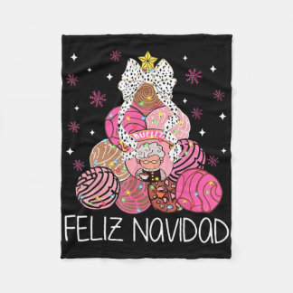 Coquette Tis The Season Mexican Pan Dulce Christma Fleece Blanket