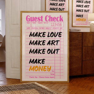 Coquette Typography Feminine Motivation Wall Art 