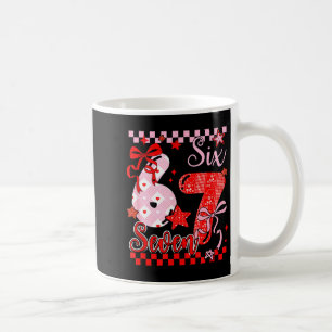 Coquette valentines 67 six seven preppy cute heart coffee mug
