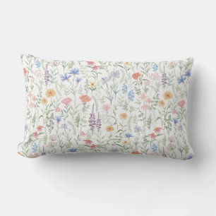 Coquette Wildflower Meadow  Lumbar Pillow