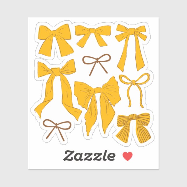 Coquette Yellow Bows Romantic (Sheet)