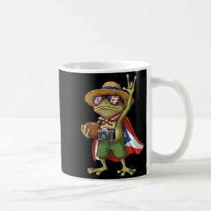 Coqui frog puerto rico flag puerto rican football coffee mug
