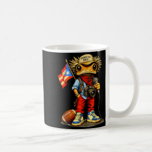 Coqui frog puerto rico flag puerto rican football coffee mug