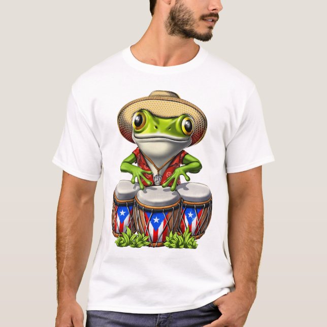 Coqui Puerto Rico Frog T-Shirt (Front)
