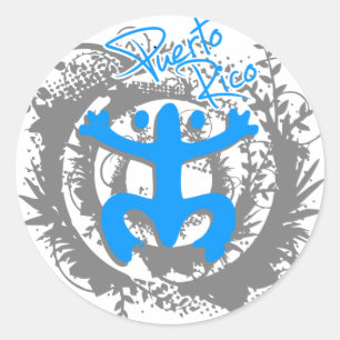 Coqui Taino Puerto Rico Classic Round Sticker