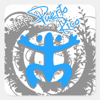 Coqui Taino Puerto Rico Square Sticker