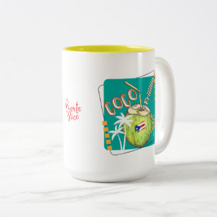 Coqui Taíno Puerto Rico Two-Tone Coffee Mug