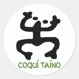 Coqui Taino Stikers Classic Round Sticker
