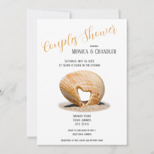 Coquillage Cœur d'Amour, Invitation de Mariage pou