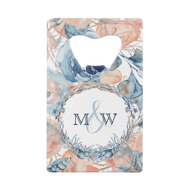 Coquillage de plage Mariage nautique et Roses (Dos)