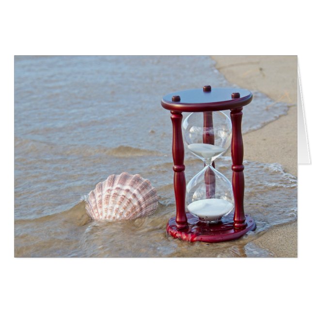 Coquillage et minuterie de sable (Devant horizontal)