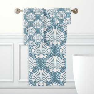 Coquillages Bleus et Blancs
