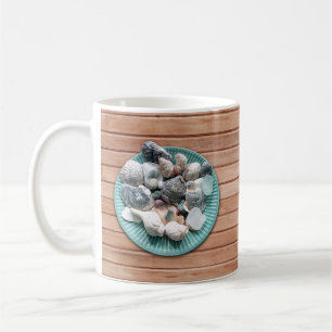 Coquillages et verre de mer Café Mug