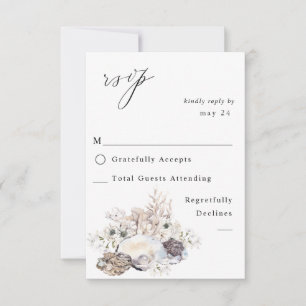 Coquillages & Fleurs blanches avec RSVP de repas 2
