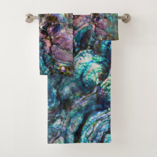 Coquille de mer en abalone iridescent arc-en-ciel