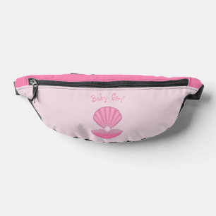 Coquille d'huîtres pour fille rose et perle person