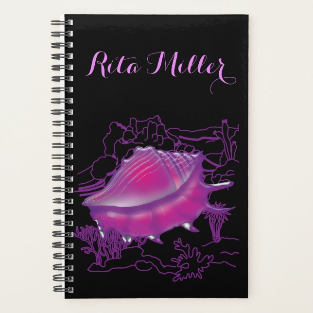 Coquille marine rose (Devant)