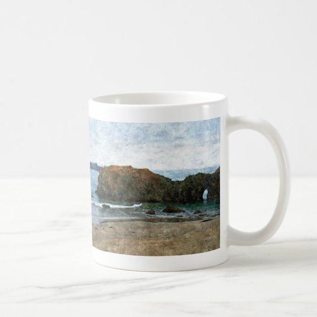 Coquille Point, Oregon in Summer Coffee Mug (Right)
