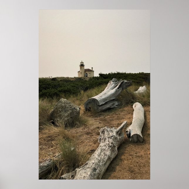 Coquille River Lighthouse, OR Poster (Front)