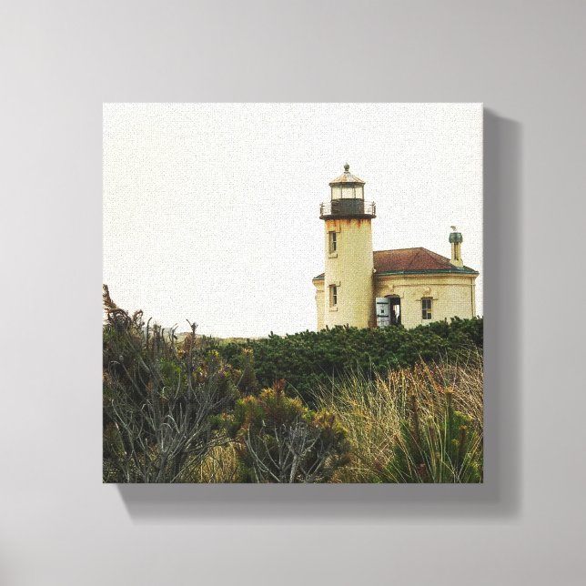 Coquille River Lighthouse, Oregon Canvas Print (Front)