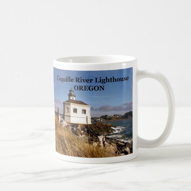 Coquille River Lighthouse, Oregon Mug (Right)